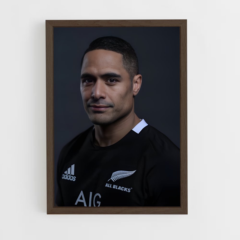 Poster Aaron de smith – affiche Rugby (vue 5)